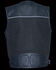 Milwaukee Leather Men's Leather & Canvas Zipper Front Super Utility Multi Pocket Vest, , hi-res