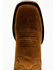Caborca Silver Women's Maisie Star And Hearts Inlay Western Boots - Broad Square Toe, Tan, hi-res