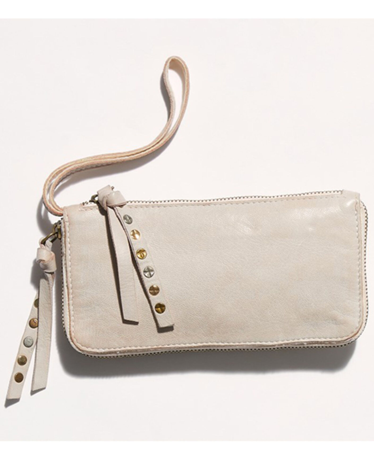Free People Women's Distressed Leather Wristlet Wallet