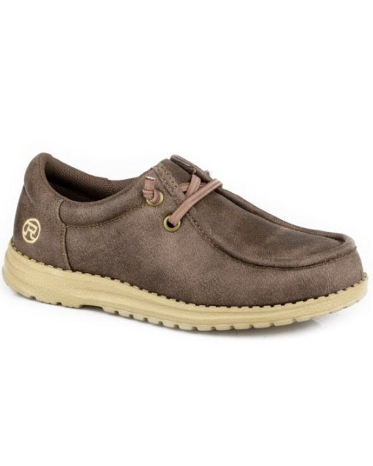 Image #1 - Roper Little Boys' Hang Loose Slip-On Casual Shoes - Moc Toe, Brown, hi-res