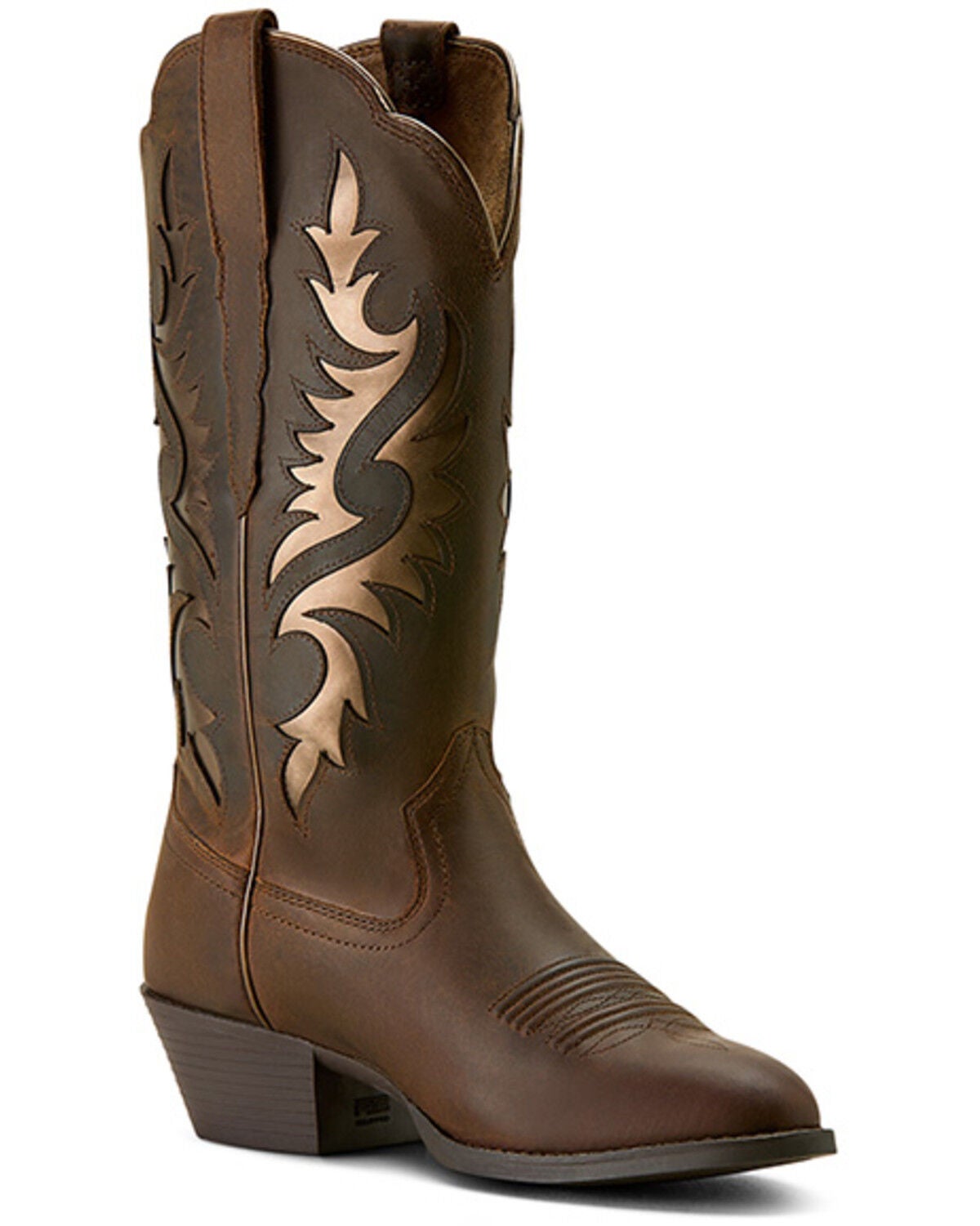Ariat Women's Heritage Retro Performance Western Boots - Round Toe, Brown, hi-res