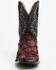 Image #4 - Cody James Men's Exotic Pirarucu Western Boots - Broad Square Toe, Black Cherry, hi-res