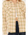 Image #3 - By Together Women's Plaid Long Sleeve Button Down Western Flannel Shirt , Brown, hi-res