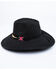 Image #2 - Nikki Beach Women's Eros Toyo Rancher Straw Hat , Black, hi-res