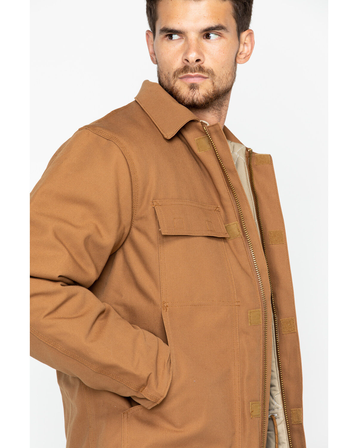 Image #2 - Carhartt Men's FR Duck Traditional Coat, Carhartt Brown, hi-res