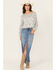 Image #1 - Shyanne Women's Medina Medium Wash Mid Rise Maxi Denim Skirt, Medium Wash, hi-res