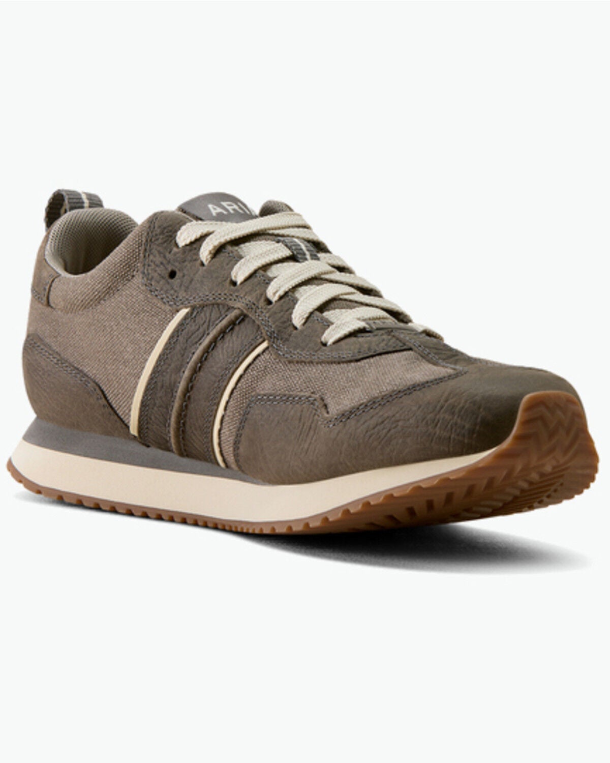 Ariat Men's Ranch Runner Hippopotamus Print Casual Shoes - Round Toe, Grey, hi-res