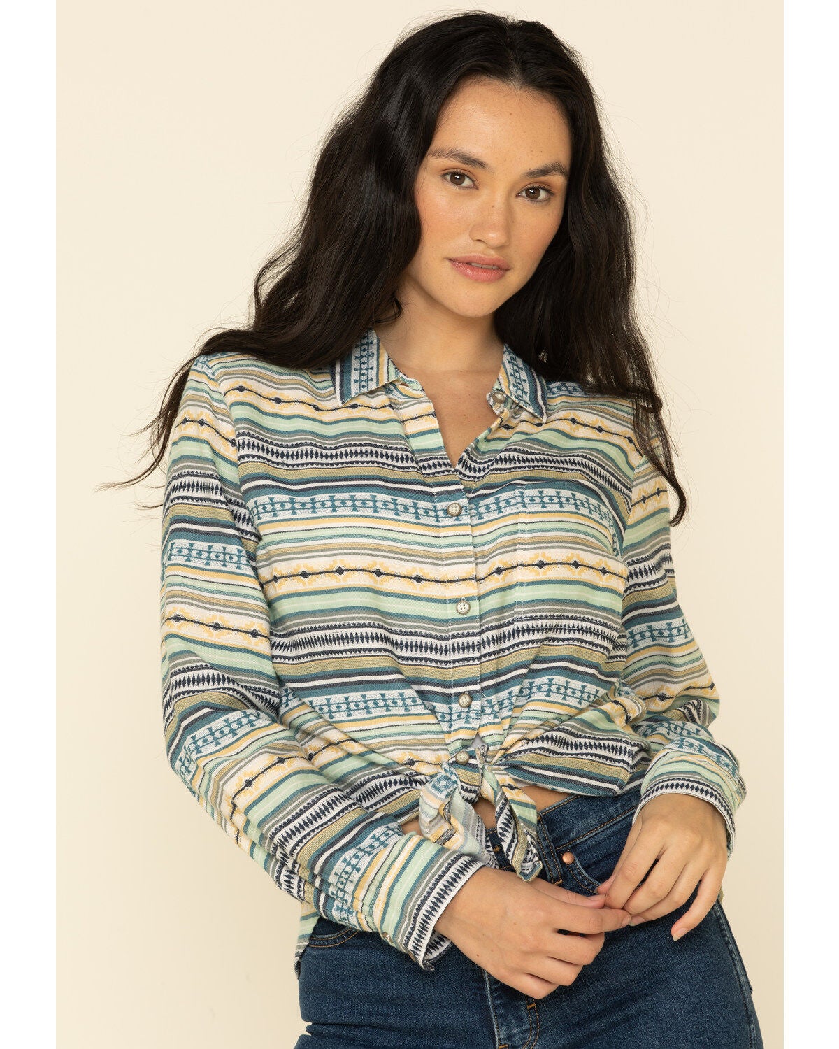 Ariat Women's Sunny Shirt, Gold, hi-res