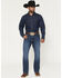 Image #1 - Wrangler Retro Men' Dark Wash Relaxed Bootcut Stretch Denim Jeans, Dark Wash, hi-res
