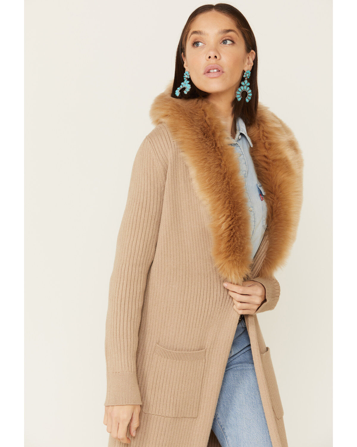 show me your mumu lombardi long cardigan