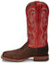 Justin Men's Mingus Walnut Western Boots - Broad Square Toe, Tan, hi-res