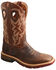 Twisted X Men's Brown Western Work Boots - Soft Toe, Brown, hi-res