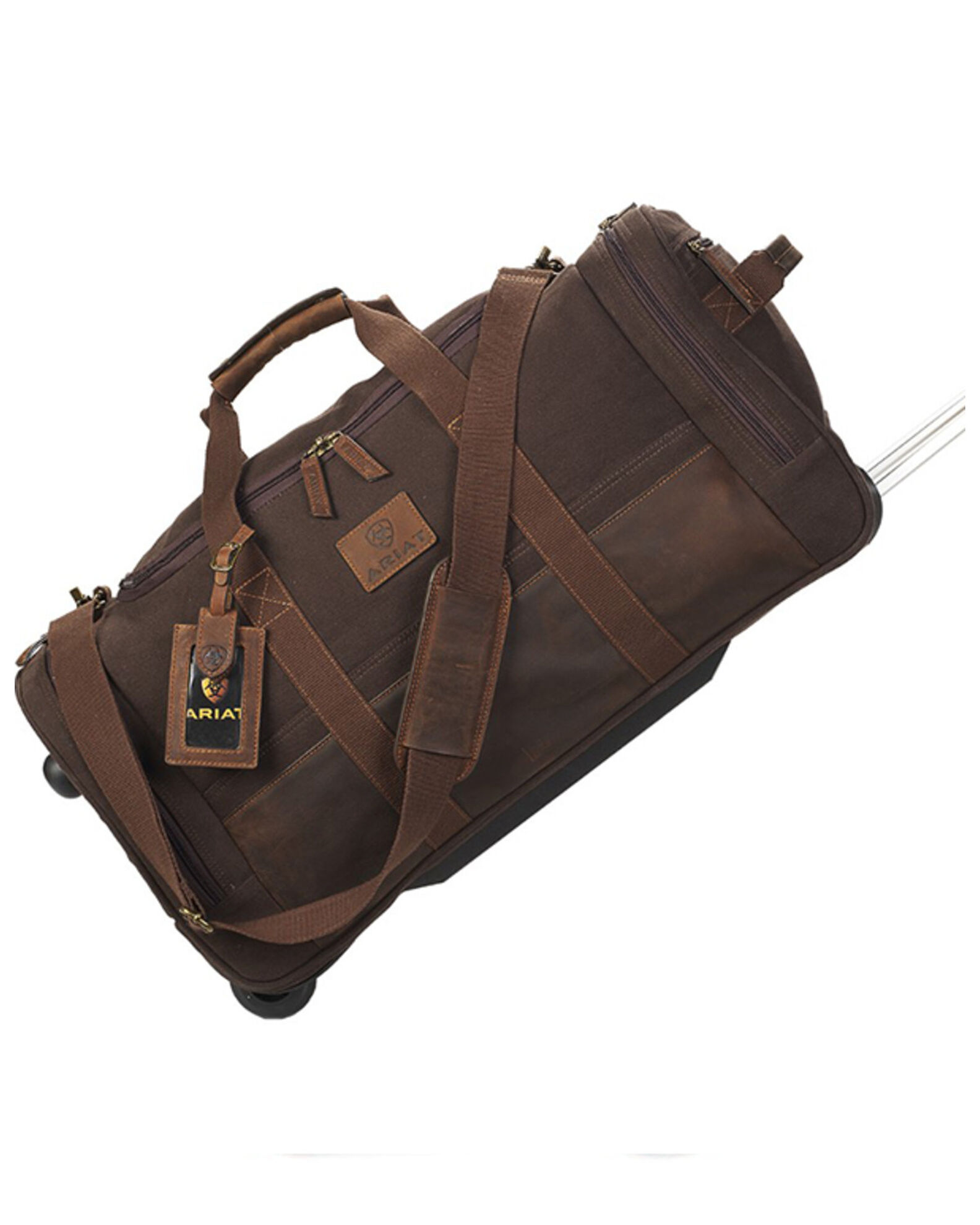 Ariat Western Retractile Handle Rolling Duffle Bag Boot Barn