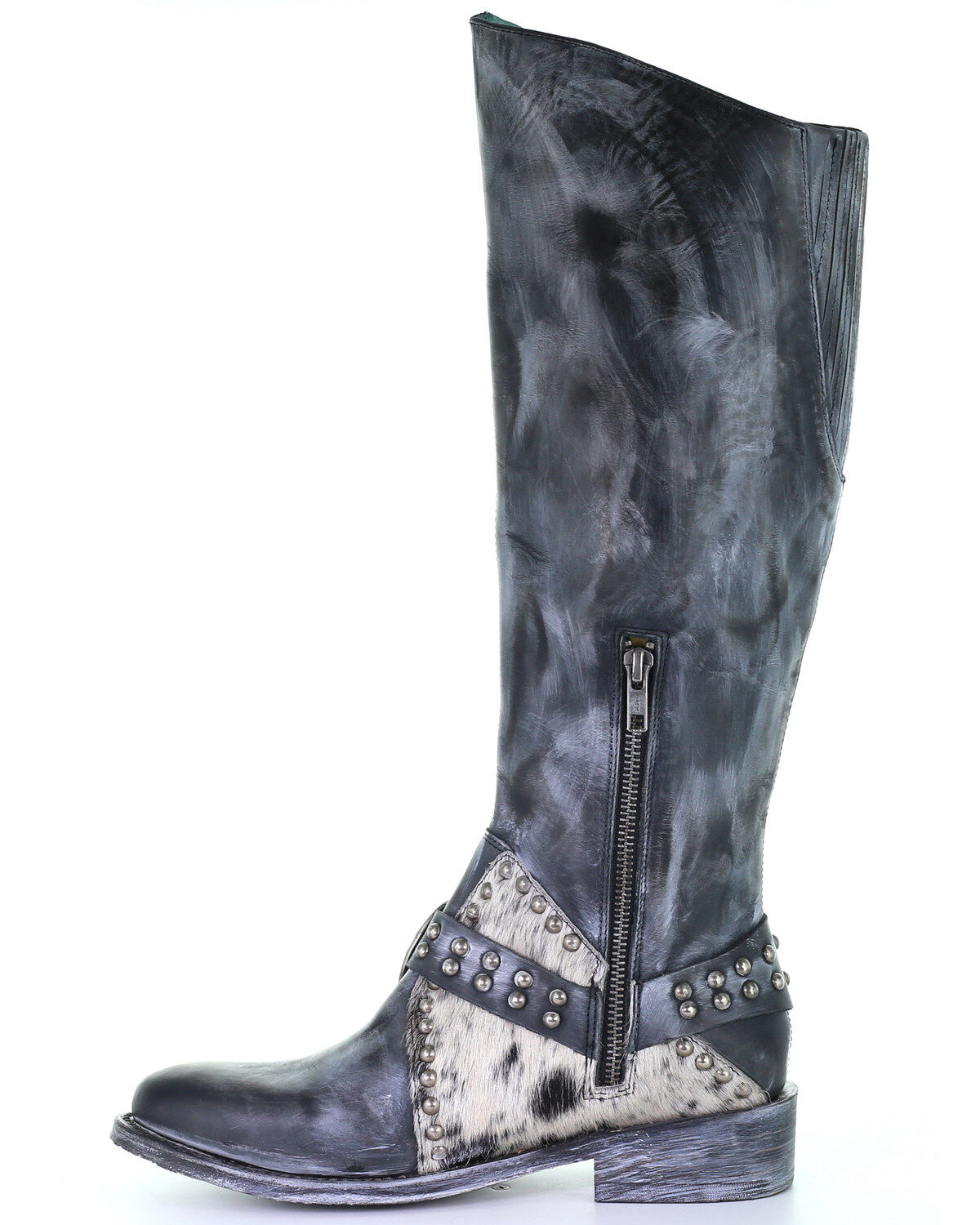 Image #3 - Corral Women's Black Harness Western Boots - Round Toe, , hi-res