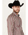 RANK 45® Men's Pattison Southwestern Striped Print Long Sleeve Button-Down Western Shirt, Cream, hi-res