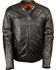 Image #1 - Milwaukee Leather Men's Quilted Pattern Scooter Jacket - Big 3X, Black, hi-res