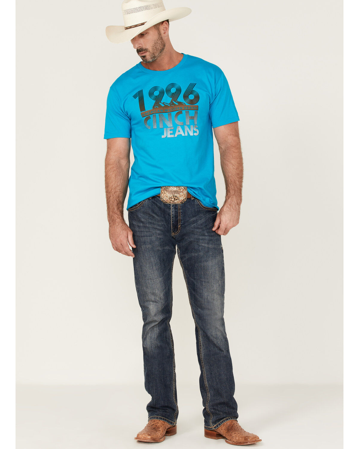 Image #2 - Cinch Men's Large Retro Logo Graphic T-Shirt, , hi-res