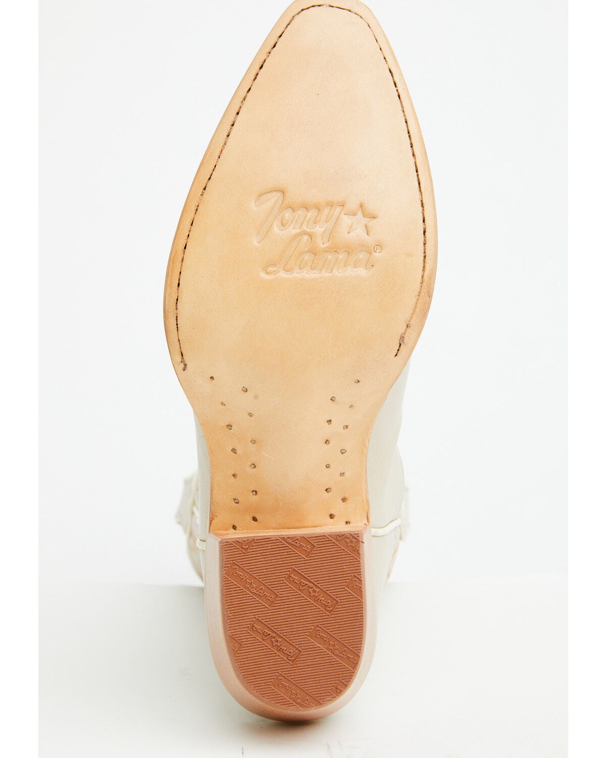 Image #7 - Tony Lama Women's Val Western Boots - Snip Toe, Cream, hi-res