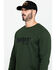 Image #5 - Hawx Men's Green Graphic Thermal Long Sleeve Work T-Shirt, , hi-res