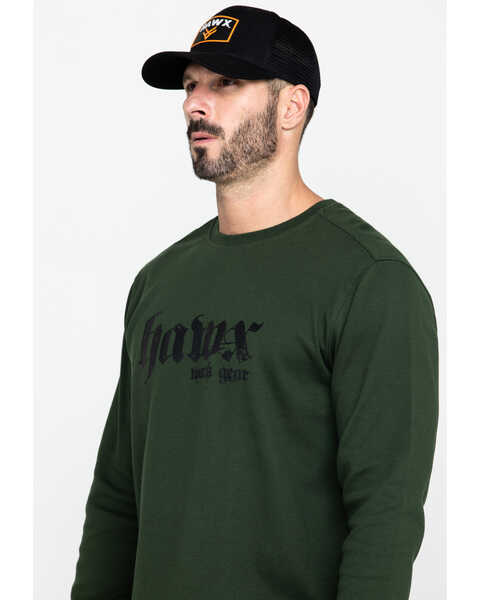 Image #5 -  Hawx Men's Green Graphic Thermal Long Sleeve Work T-Shirt , , hi-res