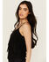 Image #2 - Idyllwind Women's Stafford Fringe Faux Suede Cropped Tank, Black, hi-res