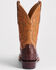 Image #4 - Lucchese Men's Hendrik Exotic Caiman Western Boots - Broad Square Toe, Chocolate, hi-res