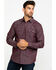 Image #1 - Moonshine Spirit Men's Snakeskin Diamond Geo Print Long Sleeve Western Shirt , , hi-res