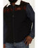 Cinch Men's Sherpa Lined Quilted Southwestern Print Vest, Black, hi-res