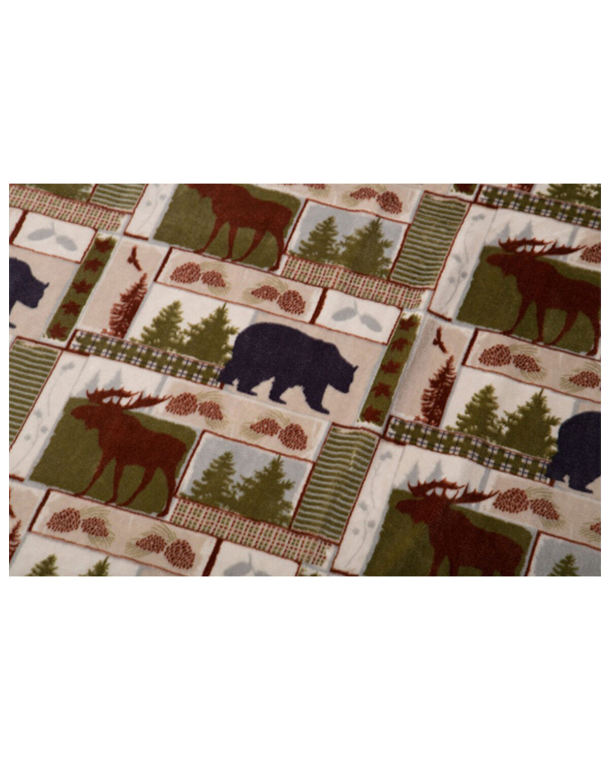 Carstens Home Vintage Lodge Plush Throw