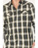 Image #3 - Moonshine Spirit Men's All Day Long Large Plaid Snap Western Shirt, Green, hi-res