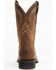 Image #5 - Ariat Men's Distressed Hybrid Rancher Western Performance Boots - Broad Square Toe, Brown, hi-res