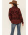 Image #4 - Ariat Women's R.E.A.L. Marsala Southwestern Print Shirt Jacket, Burgundy, hi-res
