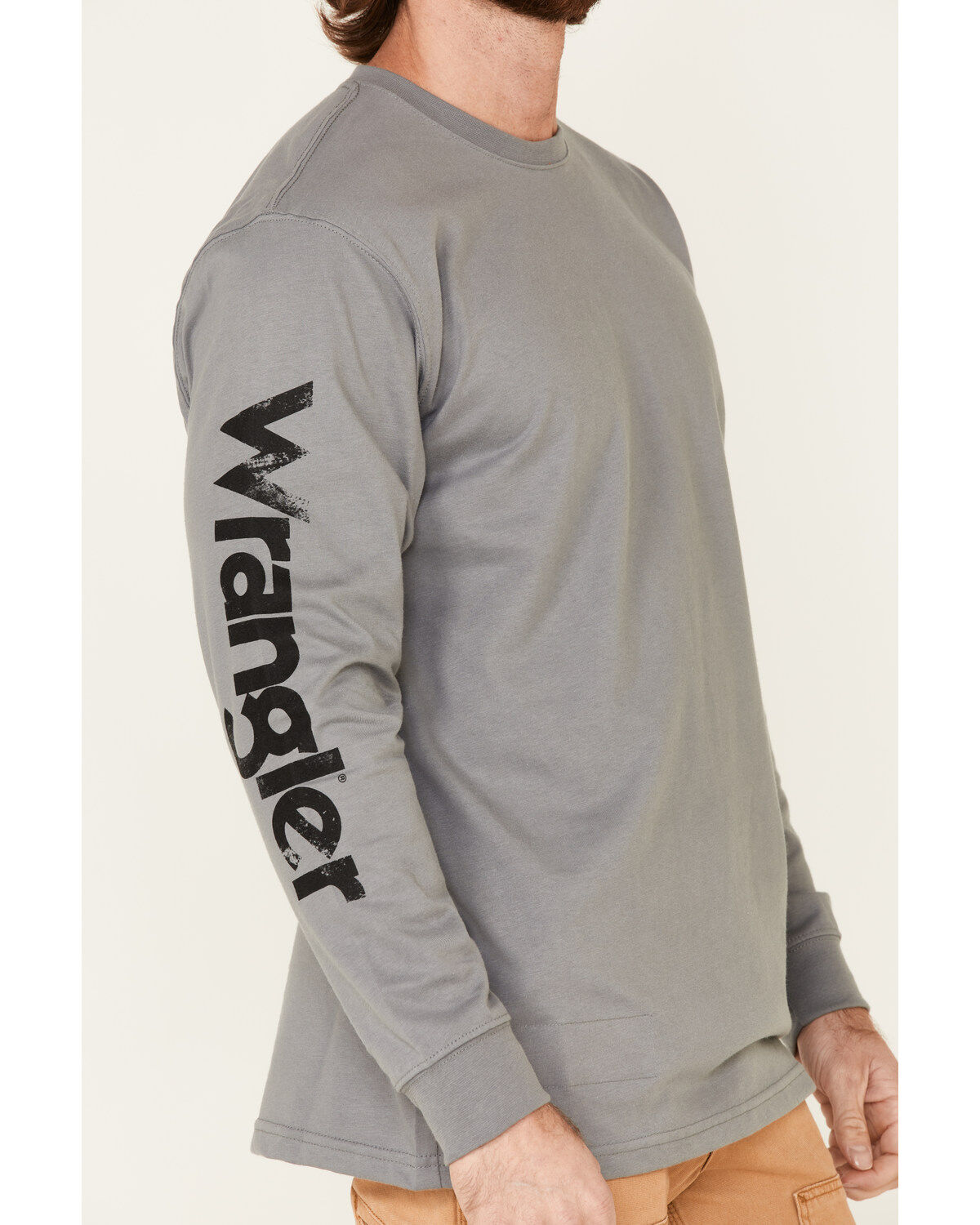 Image #3 - Wrangler FR Men's Flag Skull Graphic Long Sleeve Work Shirt , , hi-res