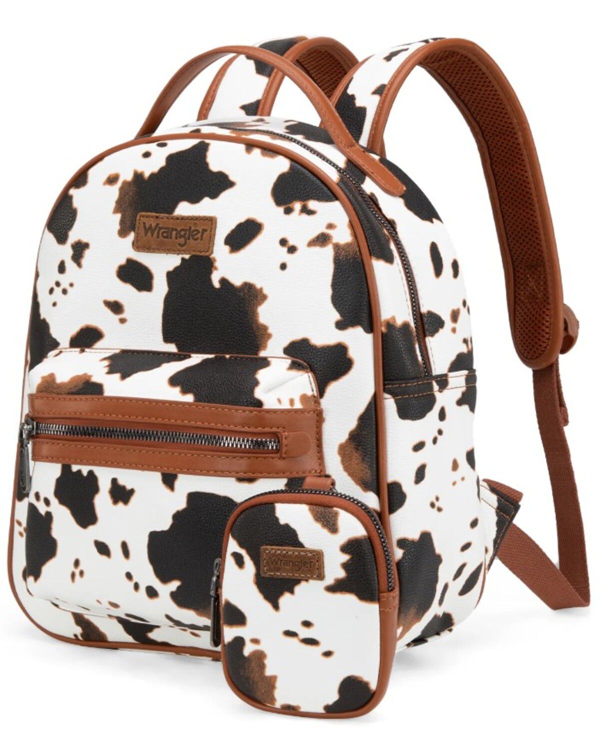 Image #2 - Wrangler Women's Cow Print Backpack, Brown, hi-res