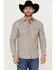 Image #1 - Moonshine Spirit Men's Southern Boy Striped Long Sleeve Pearl Snap Western Shirt, Cream, hi-res