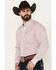Ariat Men's Oakly Classic Fit Long Sleeve Button Down Western Shirt, White, hi-res