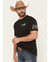 Image #2 - Grunt Style Men's Flag Short Sleeve Graphic T-Shirt, Black, hi-res