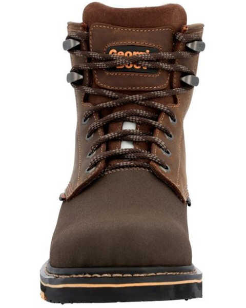 Georgia Boot Men's AMP LT Wedge 6" Lace-Up Work Boots - Composite Toe , Brown, hi-res