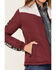 RANK 45 Women's Western Performance Puffer Jacket, Dark Red, hi-res