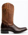 Moonshine Spirit Men's Madison Brown Printed Leather Western Boots - Square Toe , Brown, hi-res