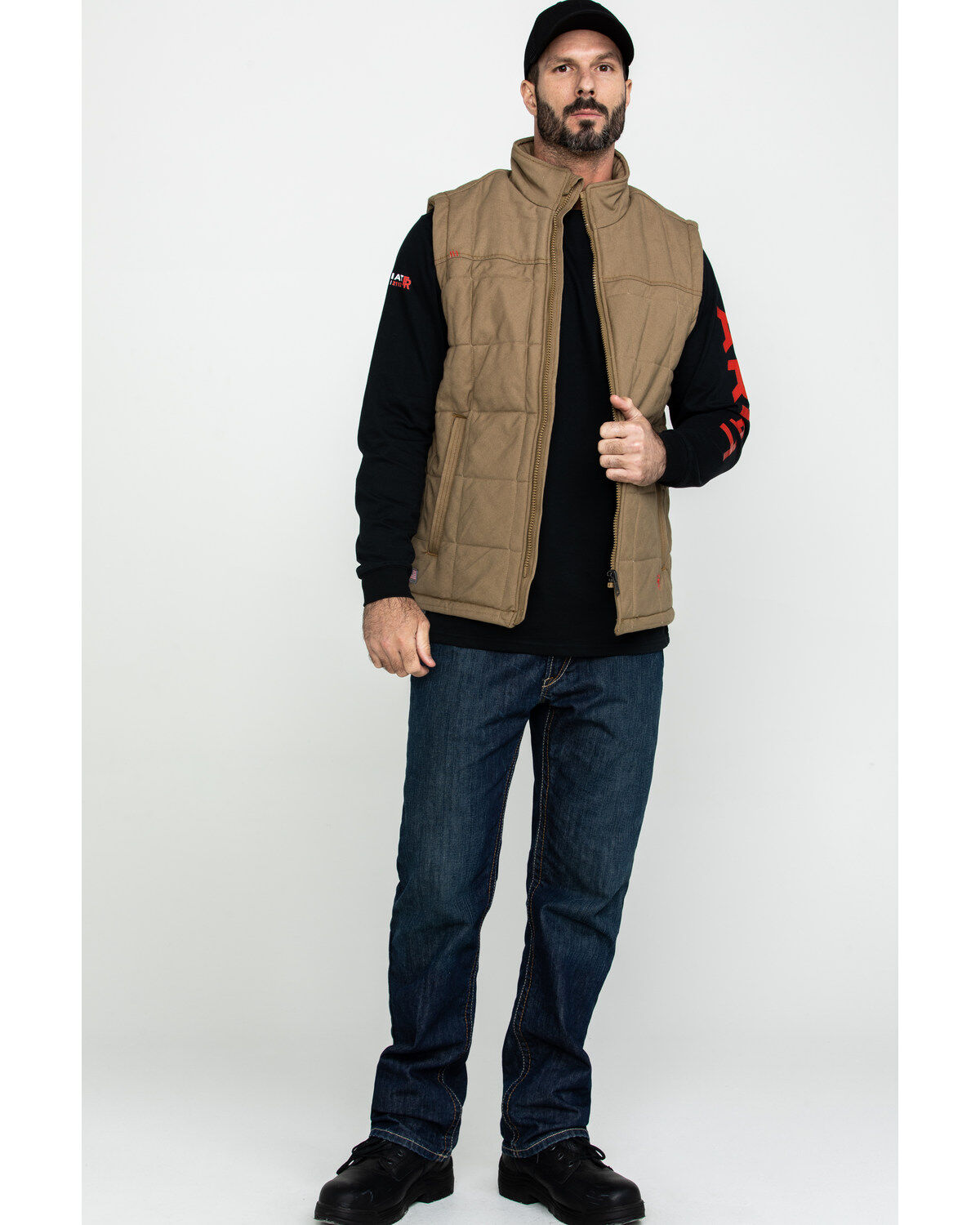 Image #6 - Ariat Men's FR Crius Insulated Work Vest - Big, , hi-res