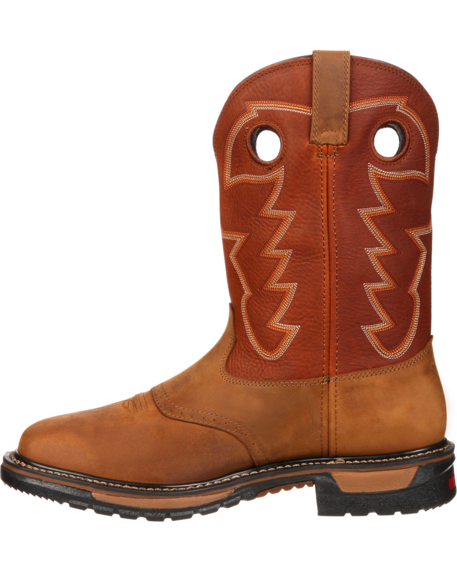 Image #3 - Rocky Men's Original Ride Western Boots, Tan, hi-res