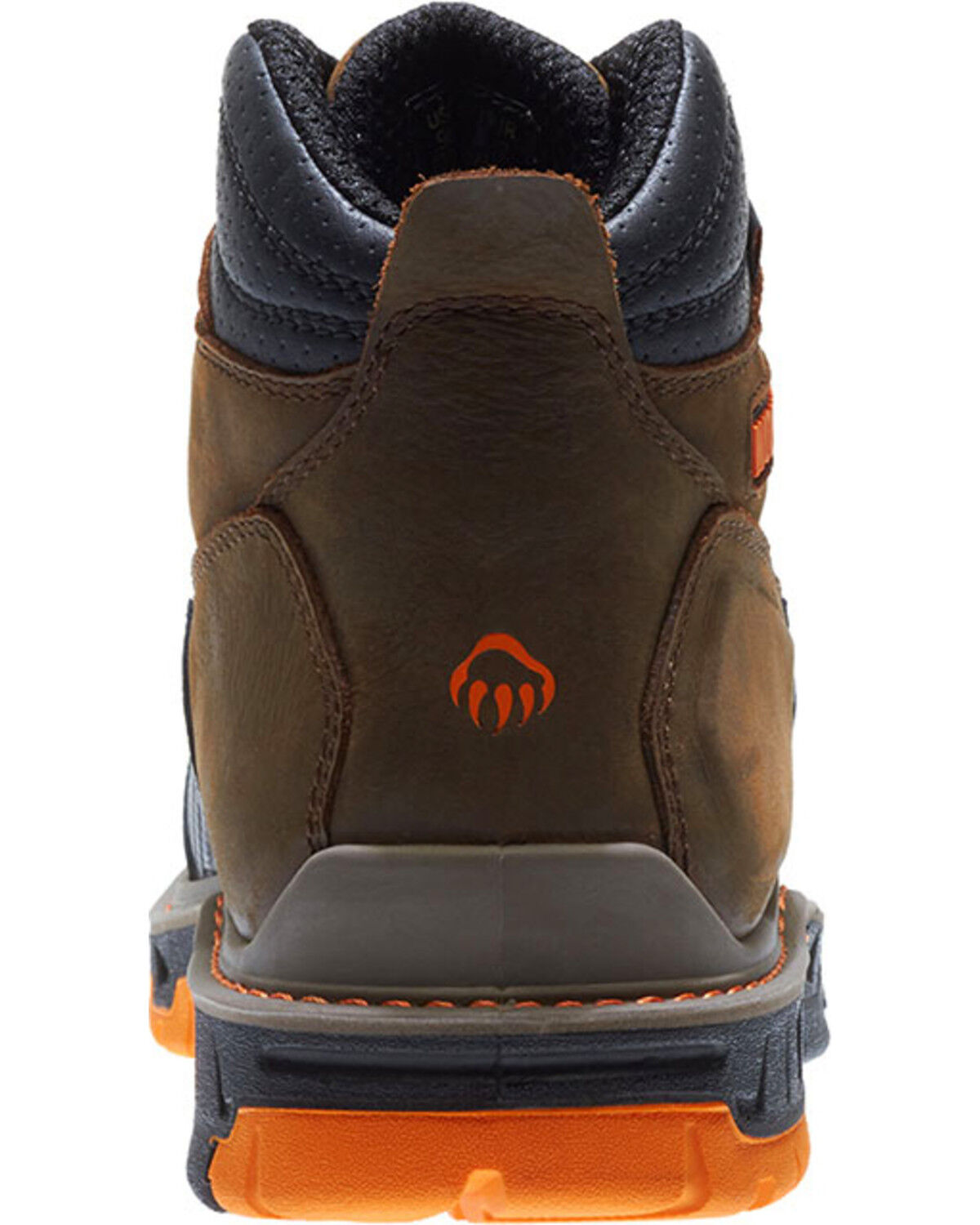Image #7 - Wolverine Men's Overpass Carbonmax 6" Waterproof Boots - Composite Toe, Brown, hi-res