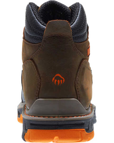 Image #7 - Wolverine Men's Overpass Carbonmax 6" Waterproof Boots - Composite Toe , Brown, hi-res