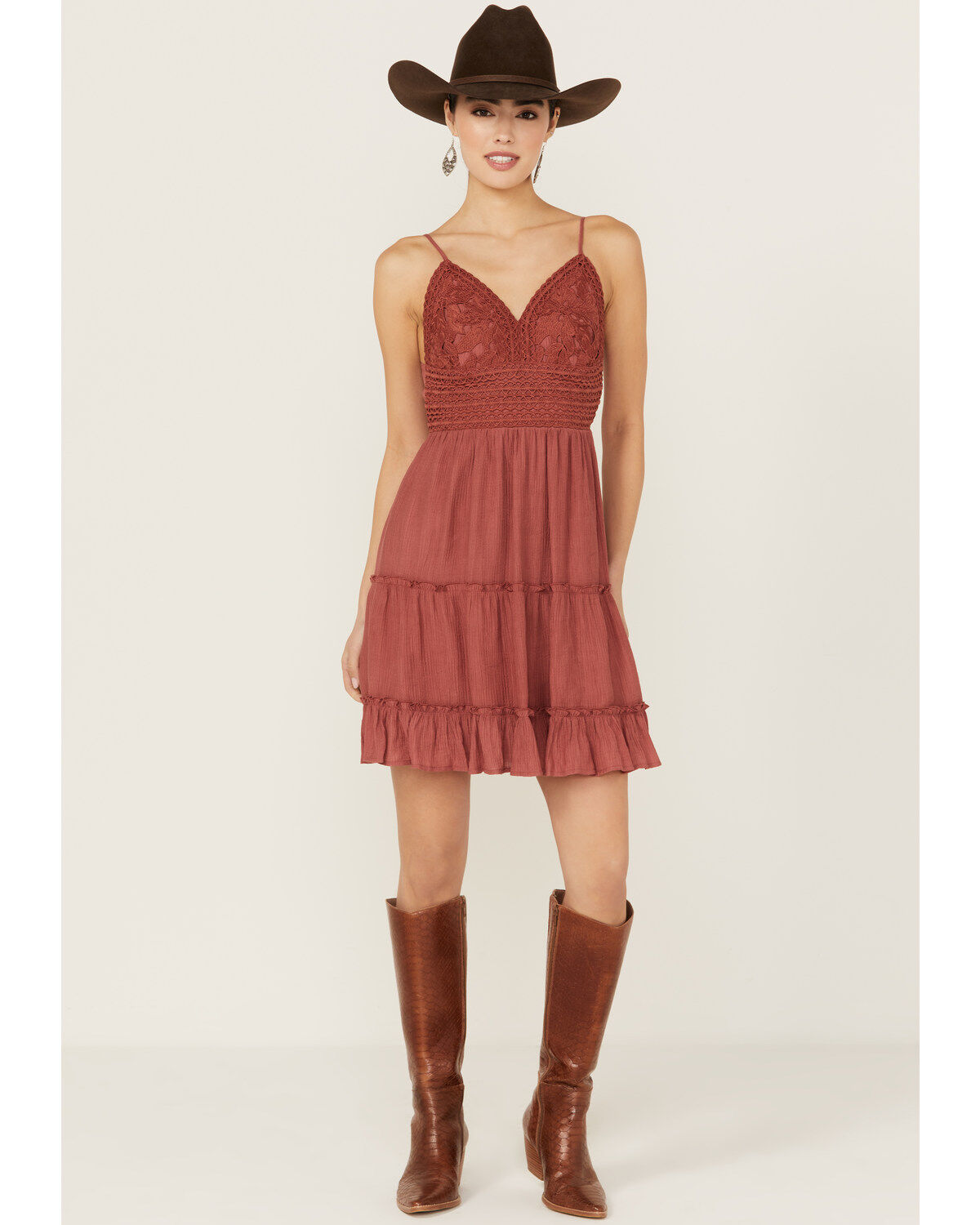 Image #1 - Shyanne Women's Lace Bustier Mini Dress, , hi-res