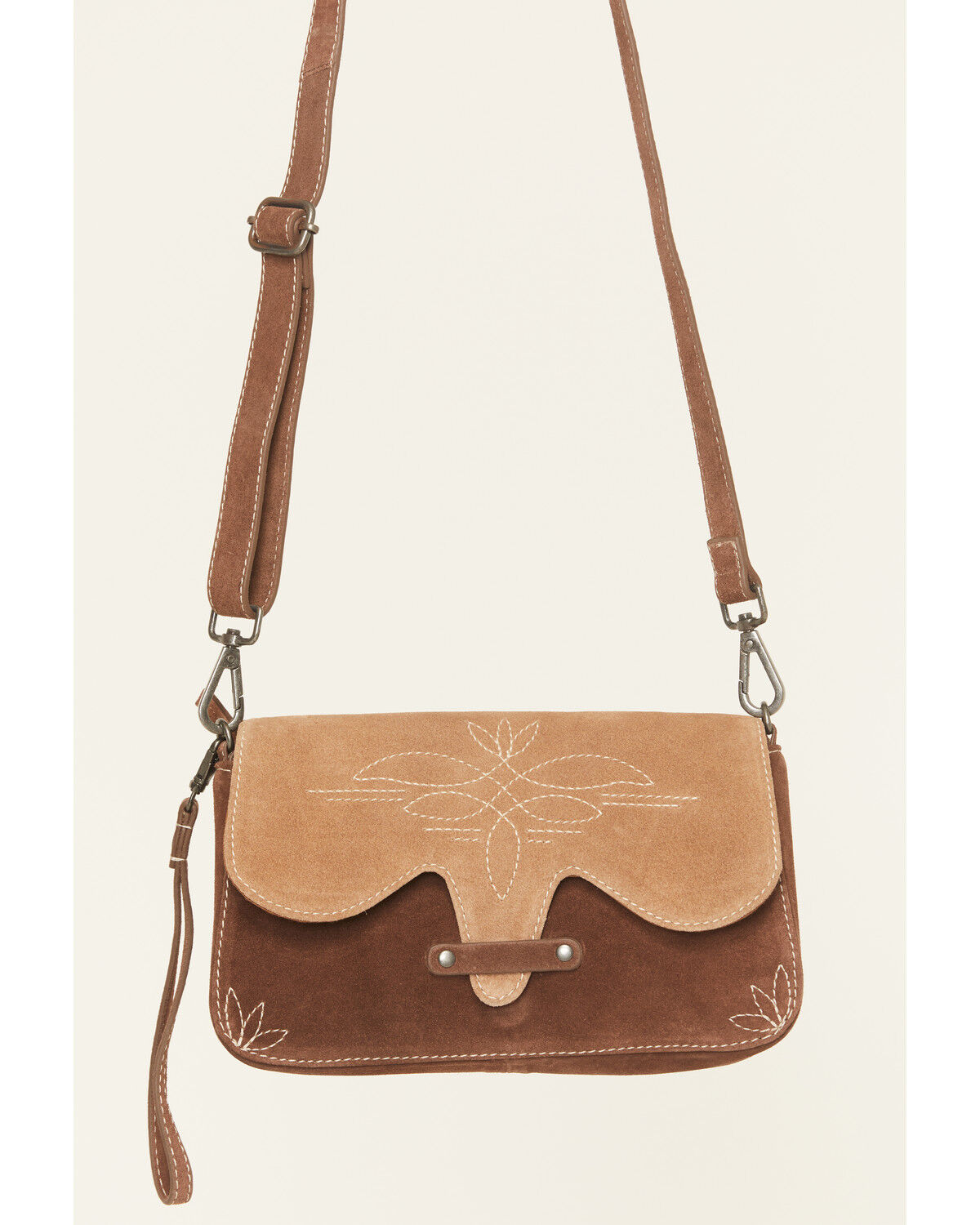 Image #2 - Idyllwind Women's Louanne Suede Western Crossbody Bag, Pecan, hi-res