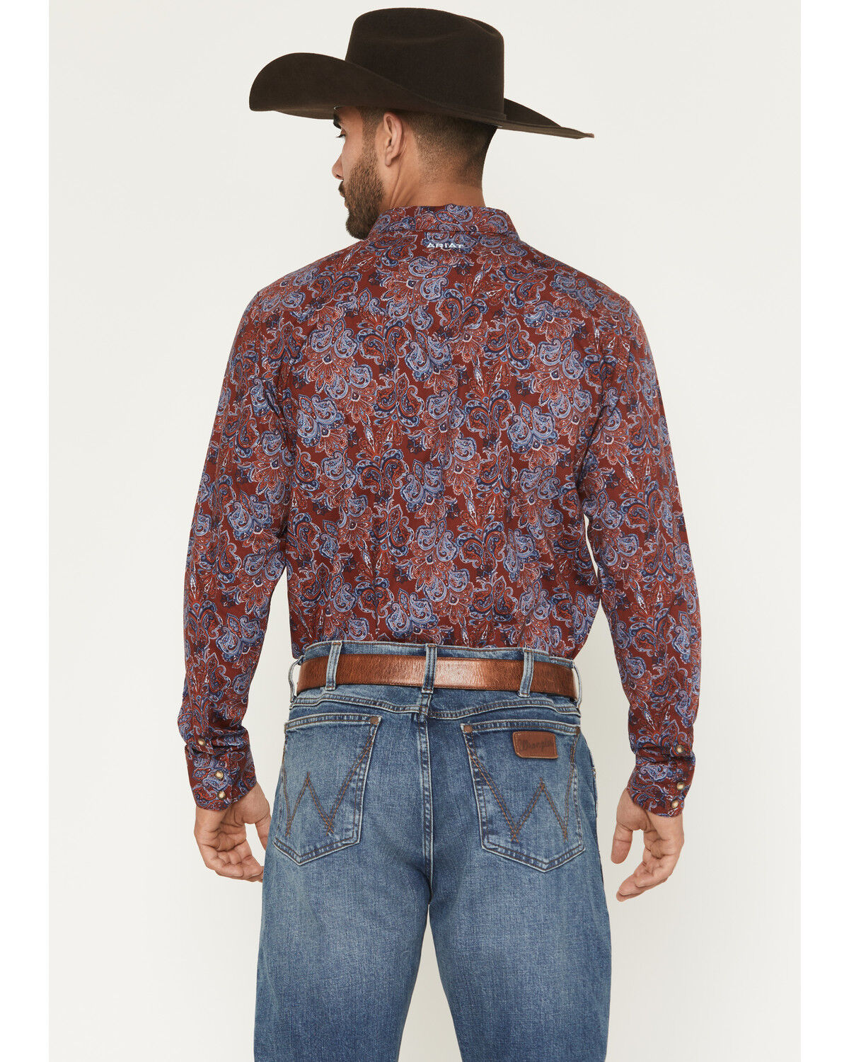 Ariat Men's Tyrone Paisley Print Long Sleeve Snap Western Shirt