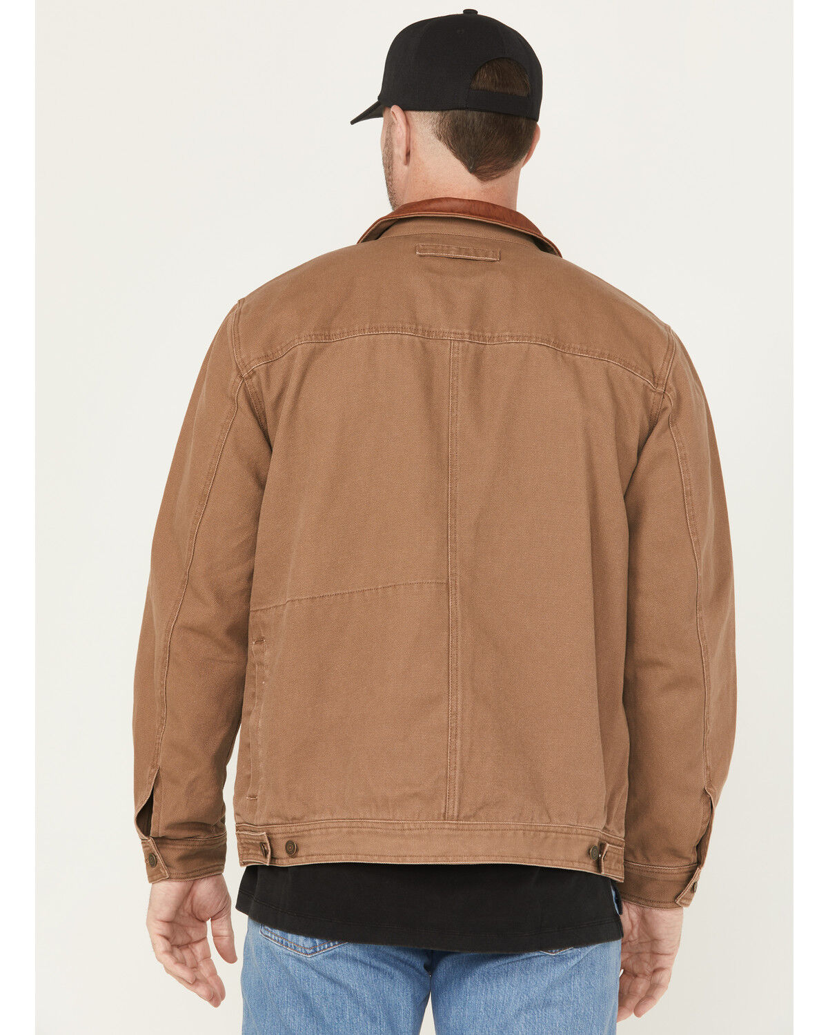 Image #4 - Thorogood Men's Canvas Button-Down Trucker Jacket, Lt Brown, hi-res