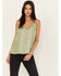 Shyanne Women's Beaded Cami, Sage, hi-res