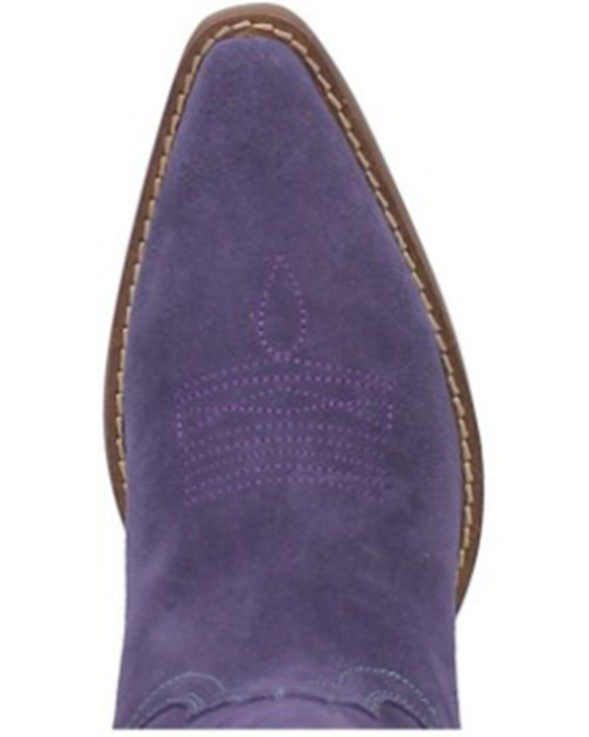 Image #6 - Dingo Women's Out West Suede Western Boots - Round Toe, Purple, hi-res